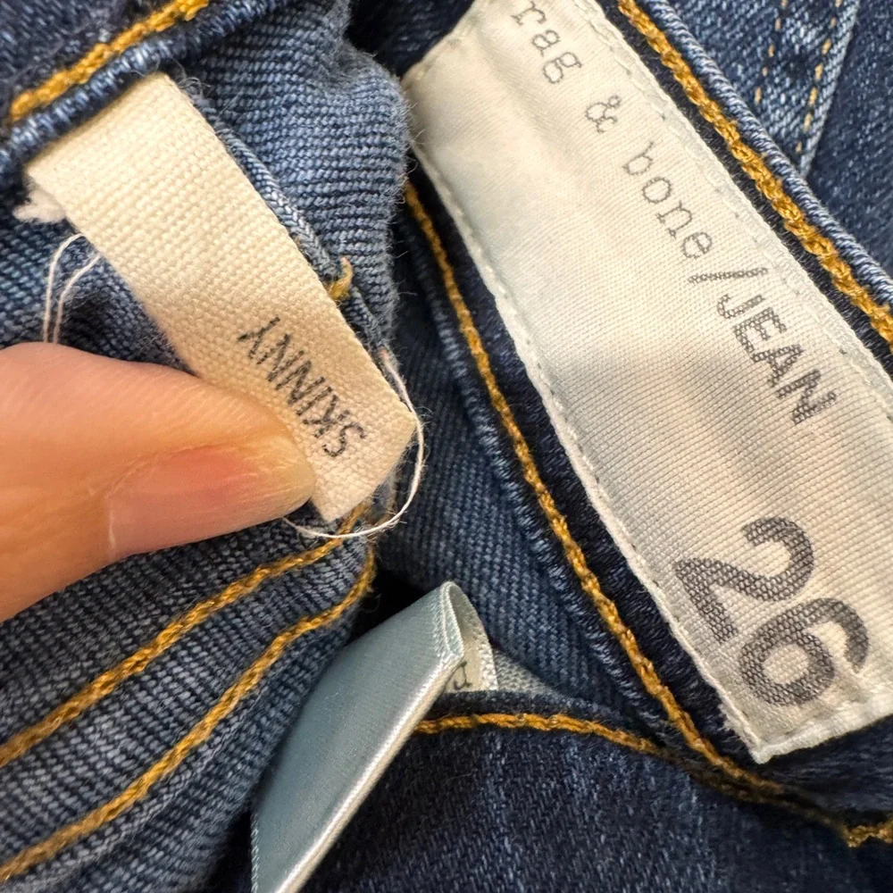 Rag & Bone Jeans Skinny in Woodford size 26‎ Low Rise Slim Stretch Classic